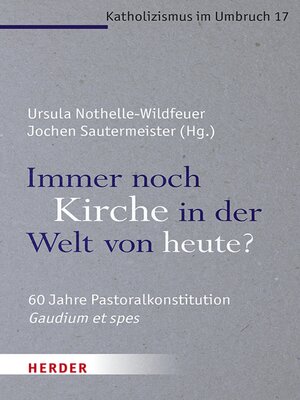 cover image of Immer noch Kirche in der Welt von heute?